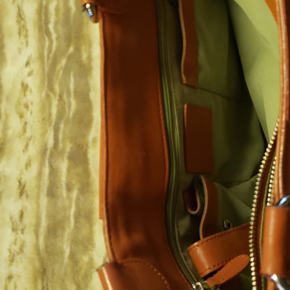 Cole Haan Caramel Leather Shoulder Bag EUC Gorge - Picture 3 of 4